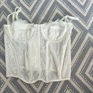 Elegant Lace Bustier Top